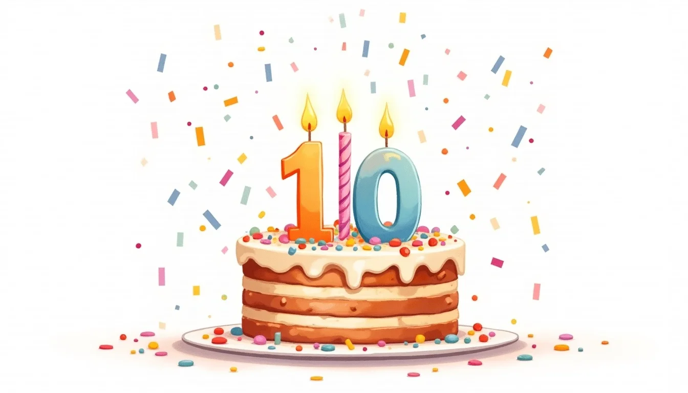 Barnkalas för 10-åringar illustration