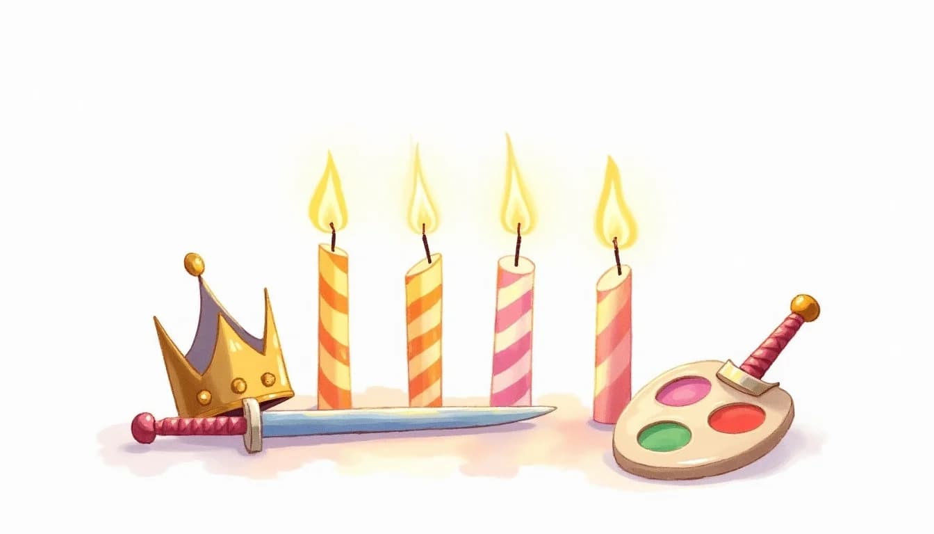 Barnkalas för 4-åringar illustration