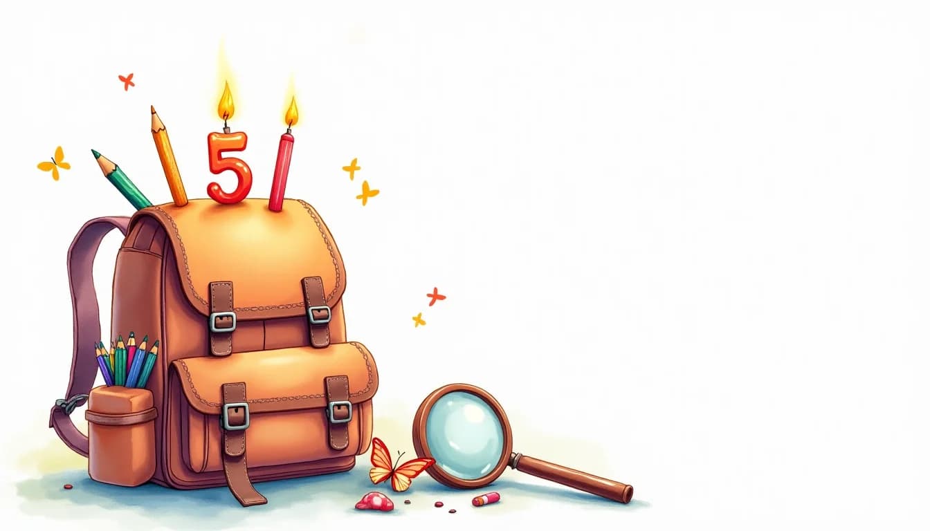 Barnkalas för 5-åringar illustration