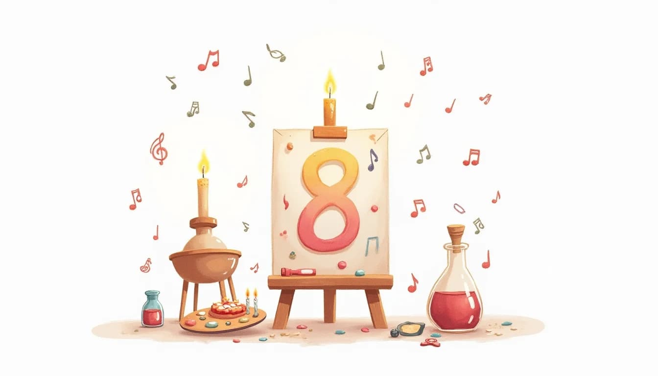 Barnkalas för 8-åringar illustration