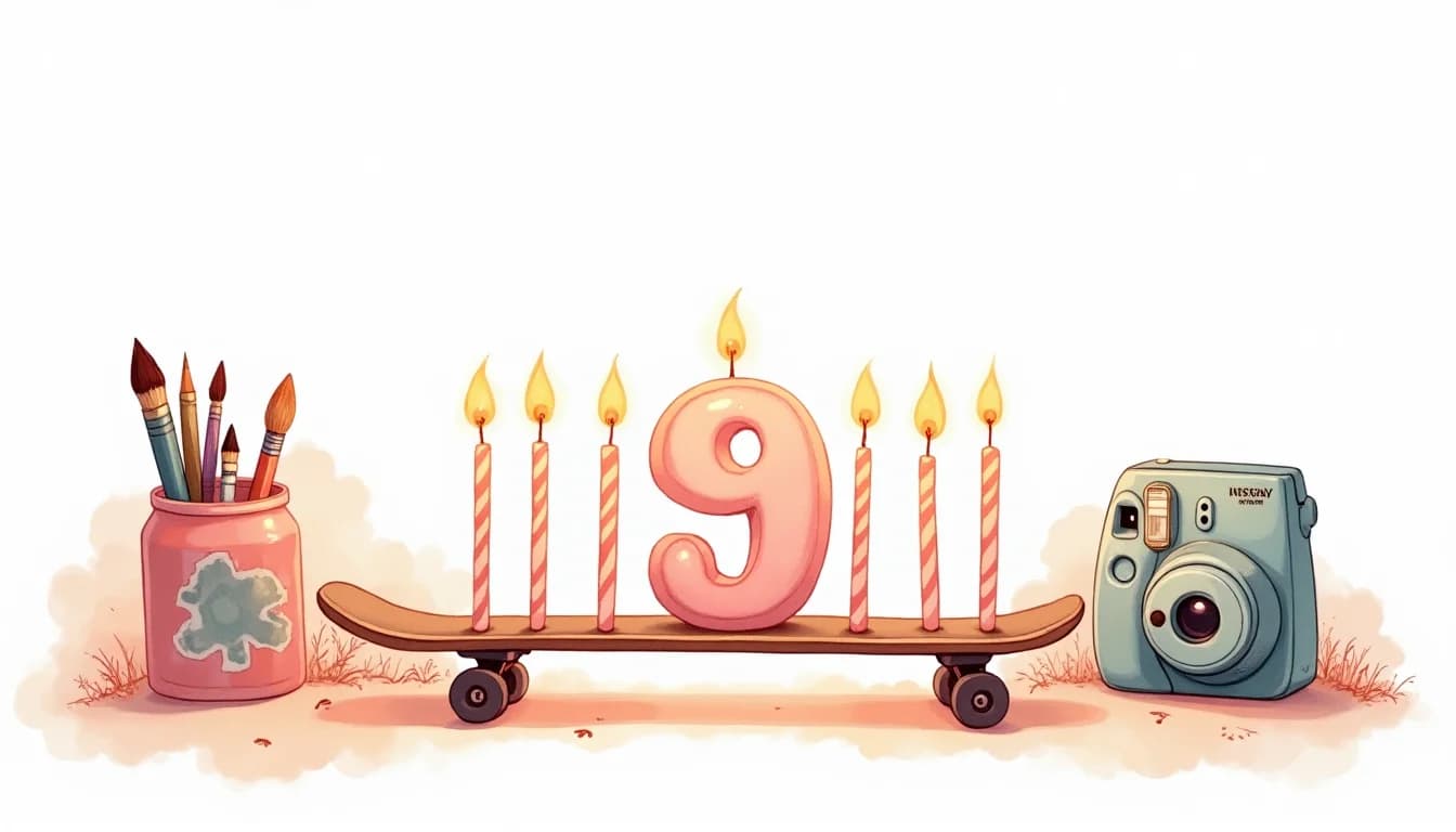 Barnkalas för 9-åringar illustration